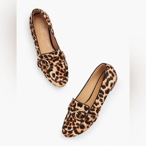 Talbots Leopard Print Flats with Buckle